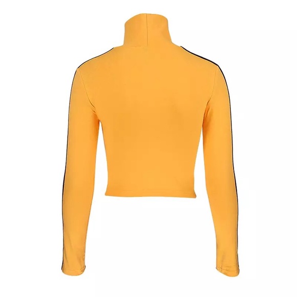 “Quentin Tarantino” Mock-Turtleneck Crop Top - Picture 4 of 4